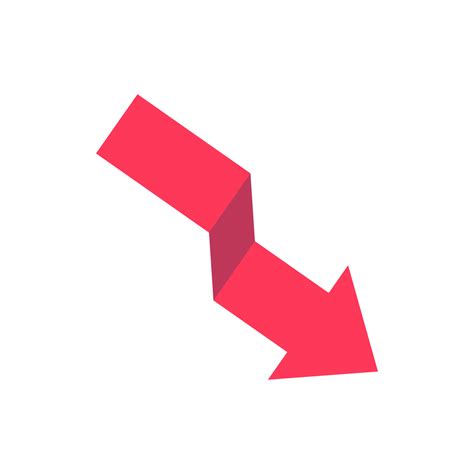 Free Business Arrow Red Arrow Pointing Down Business Financial Loss