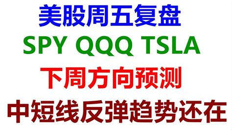 美股老司机周五美股大盘复盘分析下周股票方向预测SPY QQQ TSLA AAPL AMZN NVDA MSFT AMD SQQQ