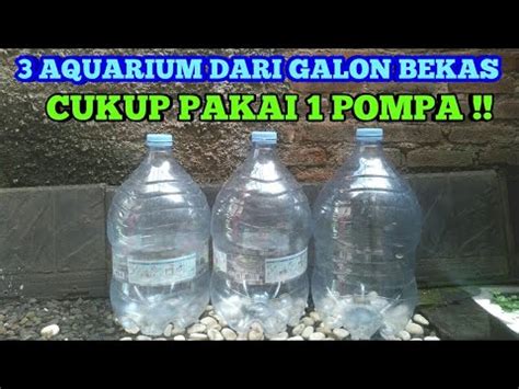 Membuat Aquarium 3 In 1 Dari Galon Le Minerale MUDAH KOK YouTube