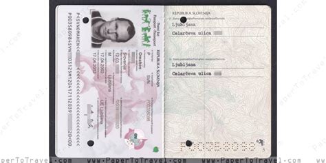 Datapage And Page 3 Slovenia Passport 2002 — 2012