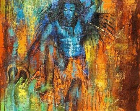 Limited Edition Shiv Tandav Handpainted Art Painting - SoulSpaze