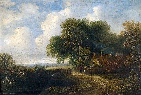 Artwork Replica Landscape With A Cottage By Samuel David Colkett 1806