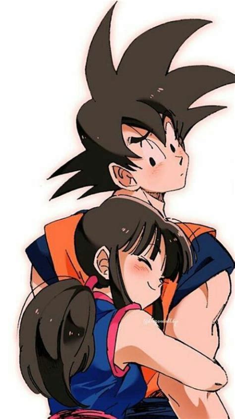 Pin En Gv Goku Y Chichi Dragon Ball Gt Goku Y Su Novia