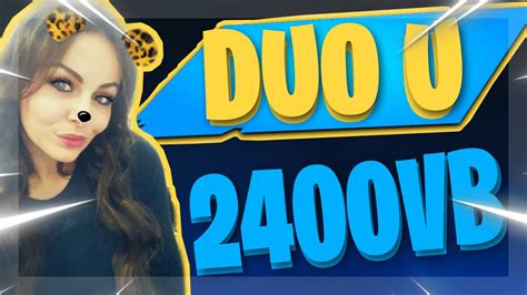 DUO CUSTOMI U 2400 VBGW 500 LIKE 800 VB FORTNITE BALKAN LIVE Koraci