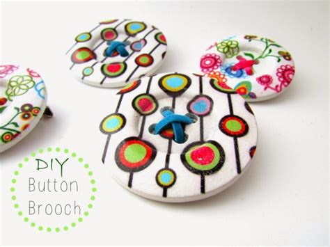 Diy Button Brooch