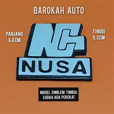 Jual Nch Nusa Emblem Mobil Karoseri Logo Nch Kotak Shopee Indonesia