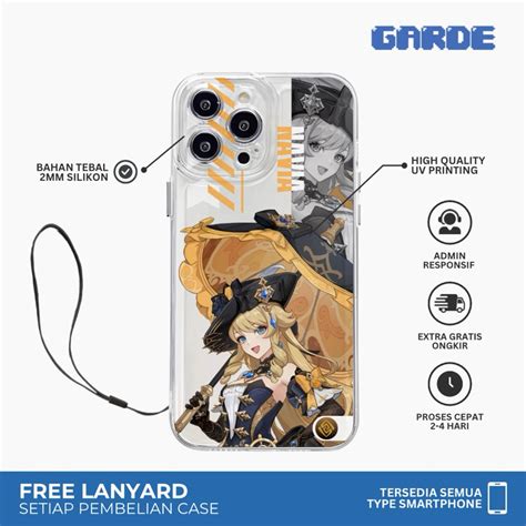 Jual CASE PREMIUM GENSHIN IMPACT HIGH QUALITY CASING SOFT JELLY CLEAR