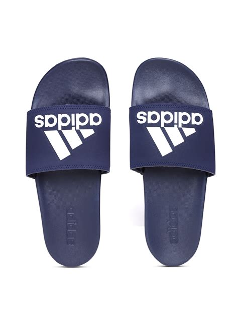 Buy Adidas Men Navy Blue Solid Adilette Comfort Sliders Flip Flops