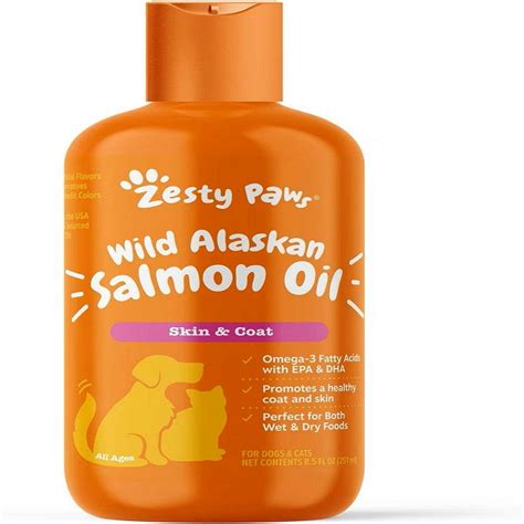 Zesty Paws Wild Alaskan Salmon Oil For Dogs 85 Oz