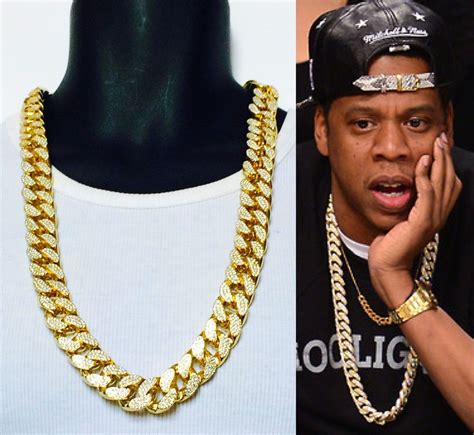 Mens Iced Out Gold Cz Mm Miami Cuban Link Chain Thick Heavy Necklace