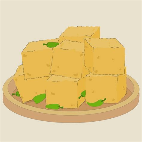 Premium Vector Fried Tofu An Indonesian Traditional Street Food