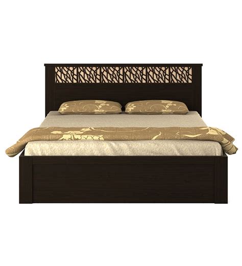 Kosmo Weave Queen Size Bed With Box Storage In Vermount Finish