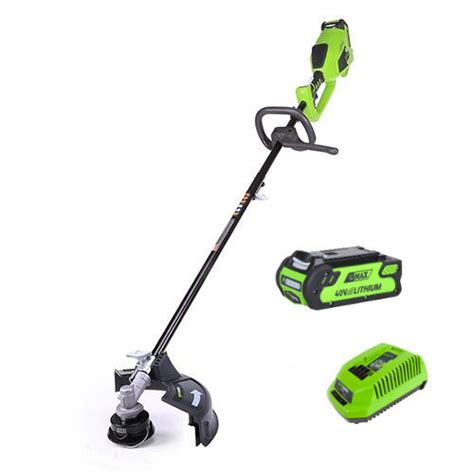 Greenworks Gd40bck2x 2 In 1 Cordless Grass Trimmer Kit 40v 2ah Inc Battery And Charger