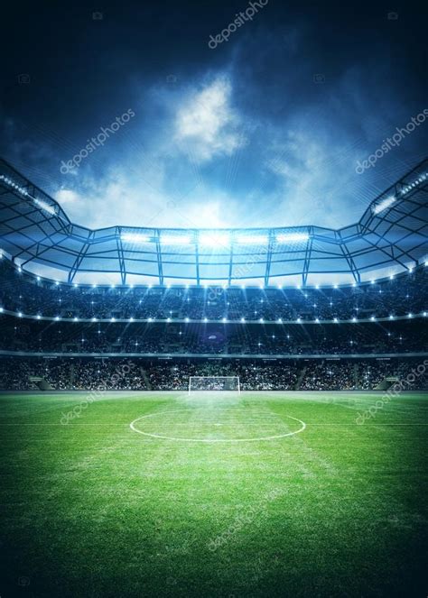 Soccer stadium background Stock Photo by ©efks 98862368