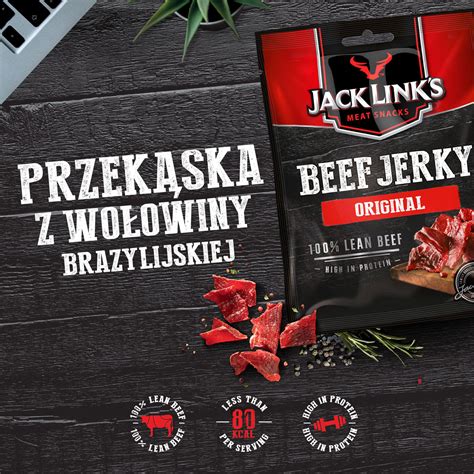 Jack Links Suszona Wo Owina Protein Beef Jerky Original G