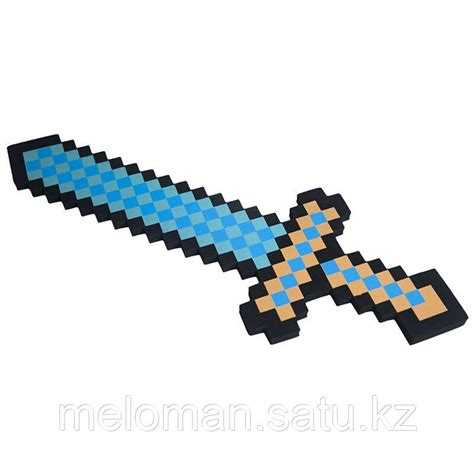 Minecraft: Меч Алмазный пиксельный 45см 2 сезон. (id 96354699)