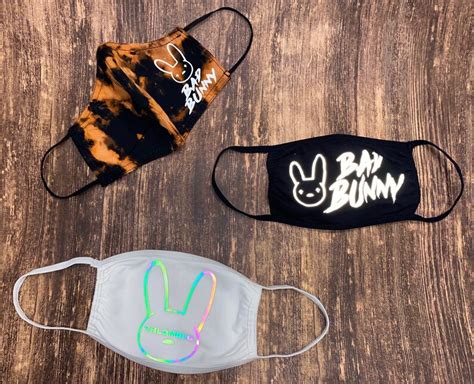 Bad Bunny Mask Bad Bunny Face Mask El Conejo Malo Bleach | Etsy