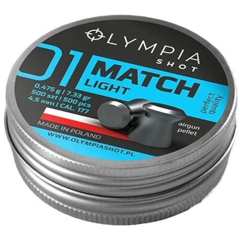 Śrut Olympia Shot Match Light 4 5 mm 500 szt 12397097892