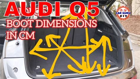 Audi Q5 Boot Dimensions In Cm 2017 2020 Cargurudiy Cargurudiy Youtube