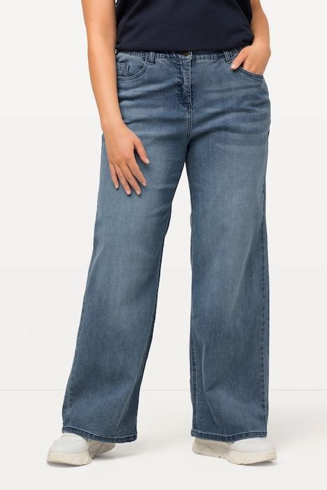 Mary Fit Wide Leg Stretch Jeans Pant Pants