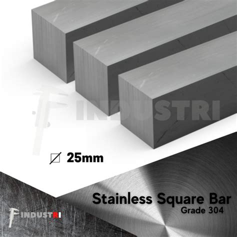 Jual AS STAINLESS STEEL 304 NAKO 25 X 25mm Persegi Kotak SUS 304