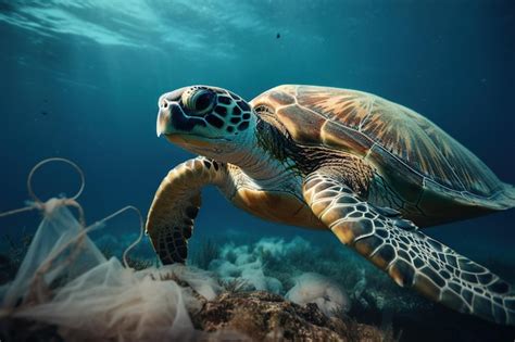 La Tortuga Marina Verde Hawaiana Chelonia Mydas Nada En El Oc Ano Azul