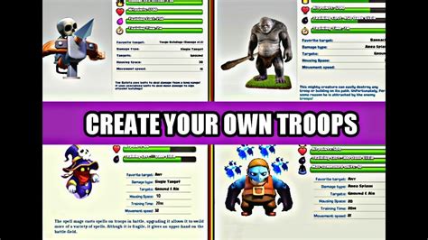 How To Create Troops How To Create Your Own Troops Ii Clash Of Clan