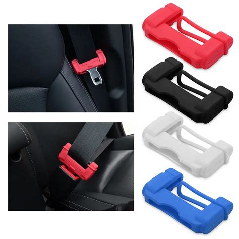 Universal Car Seat Belt Buckle Clip Silicone Protector Case Interior