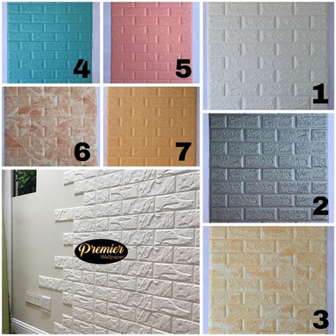 Jual Wallpaper Foam Luxury D Brick Cm X Cm Ketebalan Mm