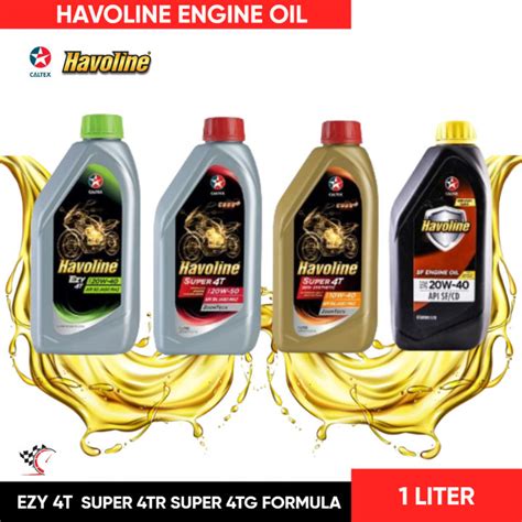 Havoline Engine Oils SAE 10W30 EZY 4T SAE 20W40 Super 4T SAE 20W40 Semi