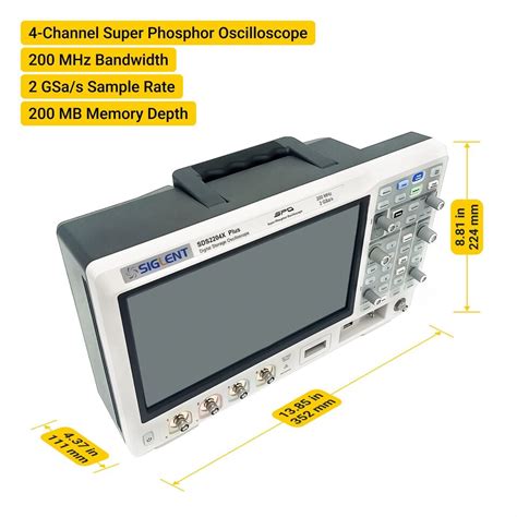 Oscilloscope Super Phosphor Digital SIGLENT SDS2204X Plus 4 Channel EBay