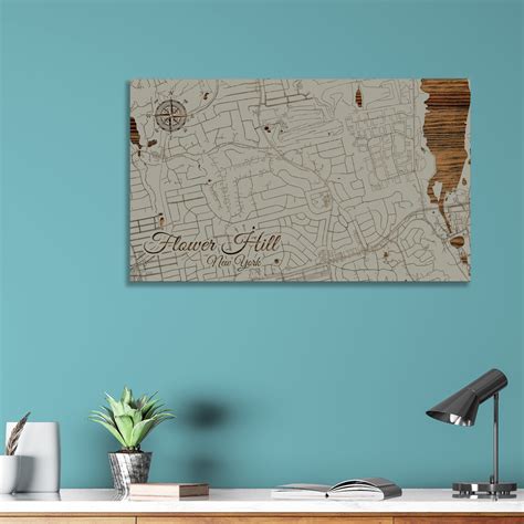 Flower Hill, New York Street Map – Fire & Pine