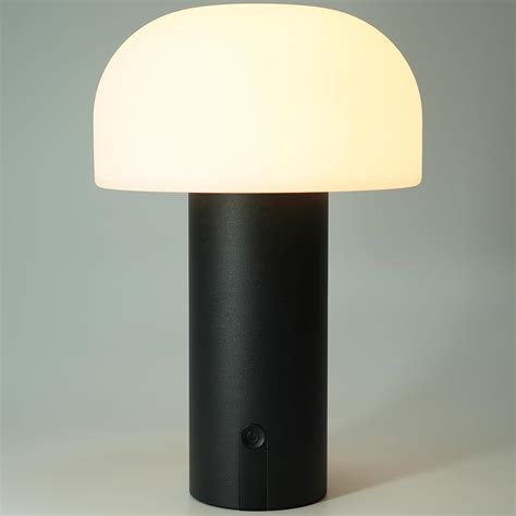 WEILAILUX Cordless Mushroom Table Lamp Waterproof Shower Lamp Battery