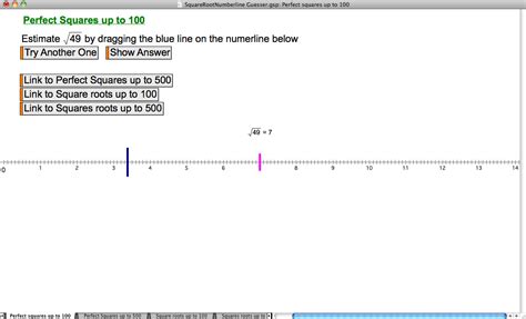 Engaging Math: Geometer's Sketchpad - Square Root Number Line Guesser