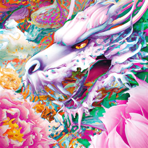 Flower Infused Dragon Pastel Graphic · Creative Fabrica