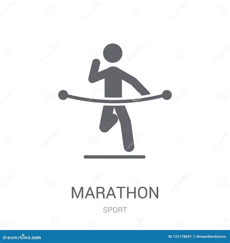 Marathon Icon. Trendy Marathon Logo Concept on White Background Stock Vector - Illustration of ...