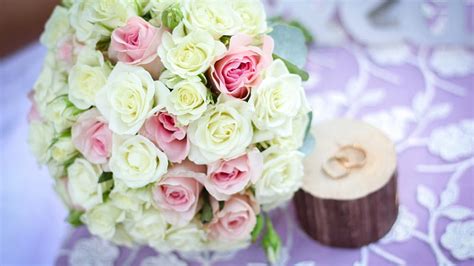 Wedding Bouquet Rings Flowers Wedding Bouquet Hd Wallpaper Peakpx