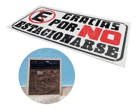 6 Señalamiento Placa No Estacionarse Prohibido Estacionarse Mercadolibre