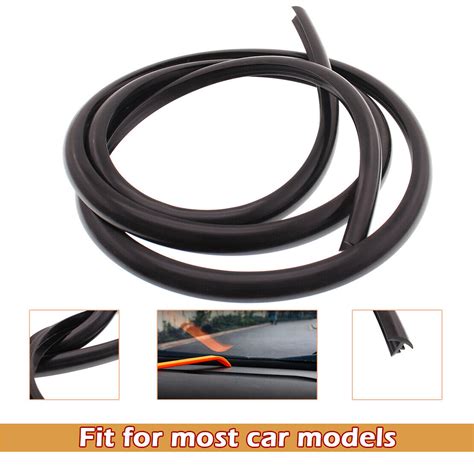 M New Car Dashboard Windshield Top Rubber Soundproof Dustproof Sealing