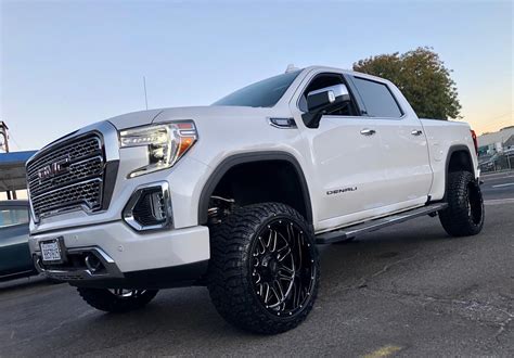 2020 Gmc Sierra Denali White Impact Off Road 806 Wheel Front