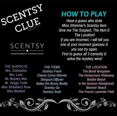 Scentsy Party Games, Give It To Me