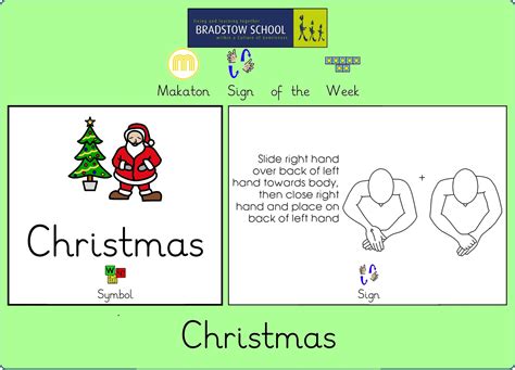 Makaton Sign Of The Week Christmas 06 Dec 2022 News Bradstow School