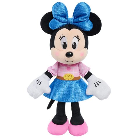 Amazon.com: Disney Junior 10-inch Minnie Mouse Small Plush Stuffed Animal, Plushies, Soft Fabric ...