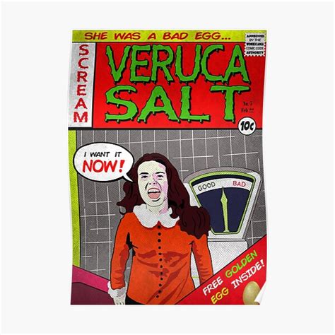 "Veruca Salt is a Bad Egg" Poster for Sale by Wanderdreaming | Redbubble