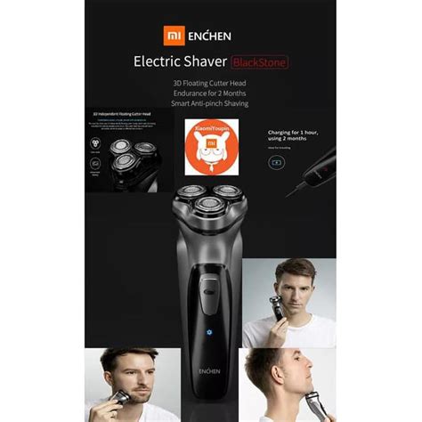 Jual Xiaomi Enchen 3D Electric Shaver Blackstone Alat Cukur Portable