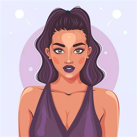 Ilustración vectorial 2d coloridas chicas geniales Vector Premium