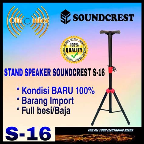 Jual Stand Speaker Besi Soundcrest S 16 1pcs Shopee Indonesia