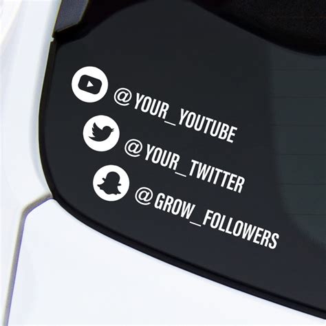 Social Media Handle | Vinyl Decal Sticker | Mr Stickers – MrStickers