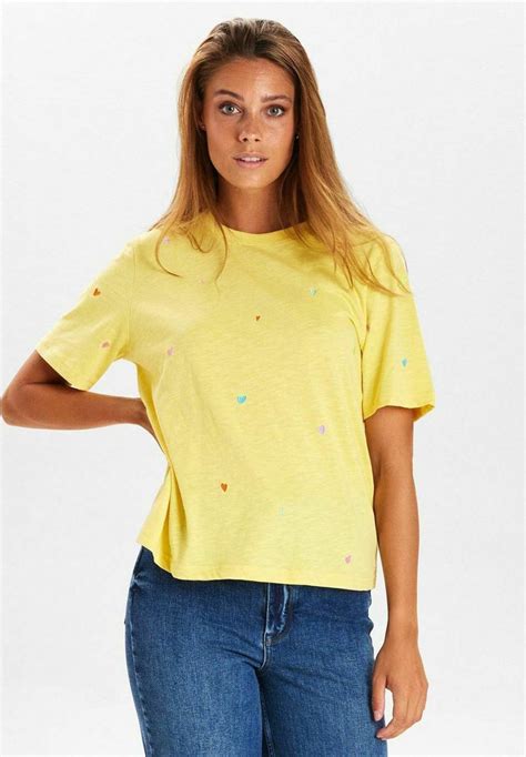 Nümph Nukristin T Shirt Med Print Lemon Drop Gul