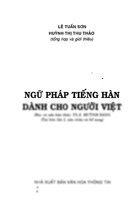 Solution Ngu Phap Tieng Han Danh Cho Nguoi Viet Studypool